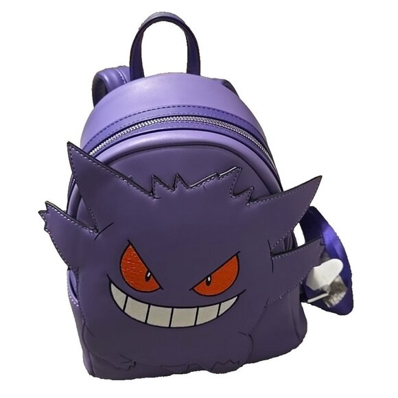 Loungefly Pokemon Gengar Cosplay Mini Backpack Model 0094 Chrome Hardware NEW - Picture 11 of 11